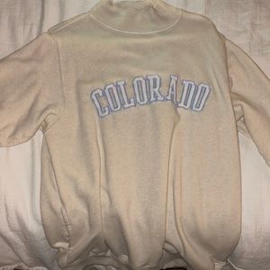 American Eagle oversized turtleneck cream colored Colorado size Xs
